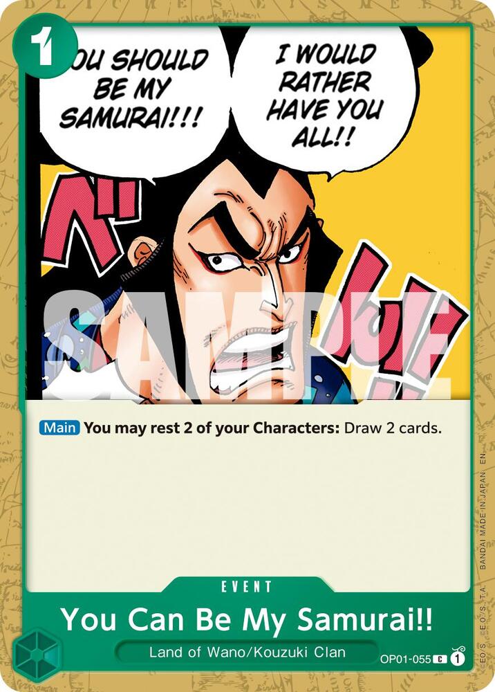 You Can Be My Samurai Reprint OP01-055