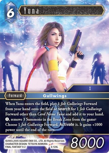 Yuna 6-124L card
