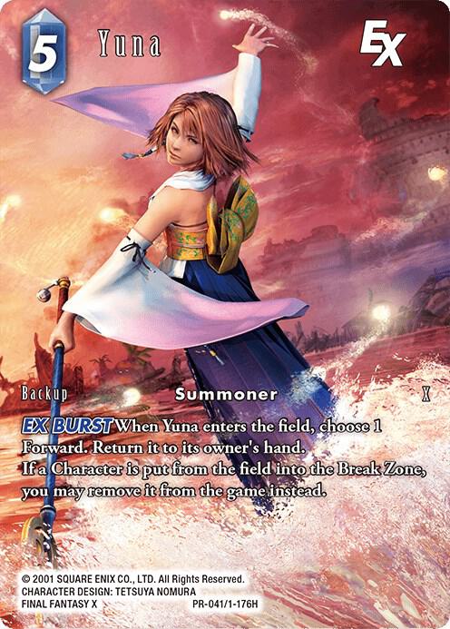 Yuna EX PR-041/1-176H card