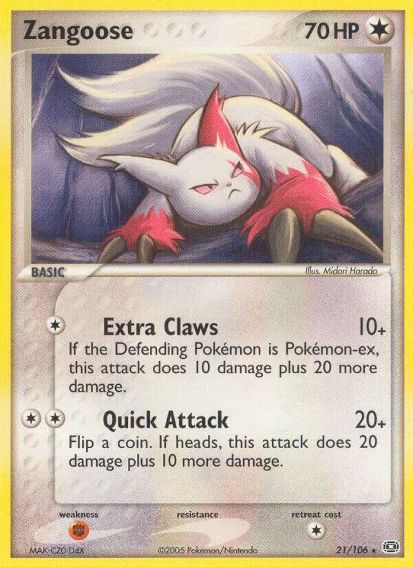 Zangoose 21/106 card