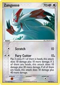 Zangoose 34/110 card