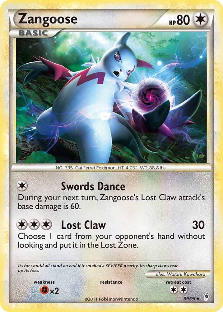 Zangoose 39/95 card