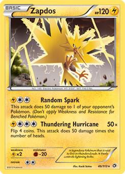 Zapdos 46 113 BW Legendary Treasures 046/113 carta