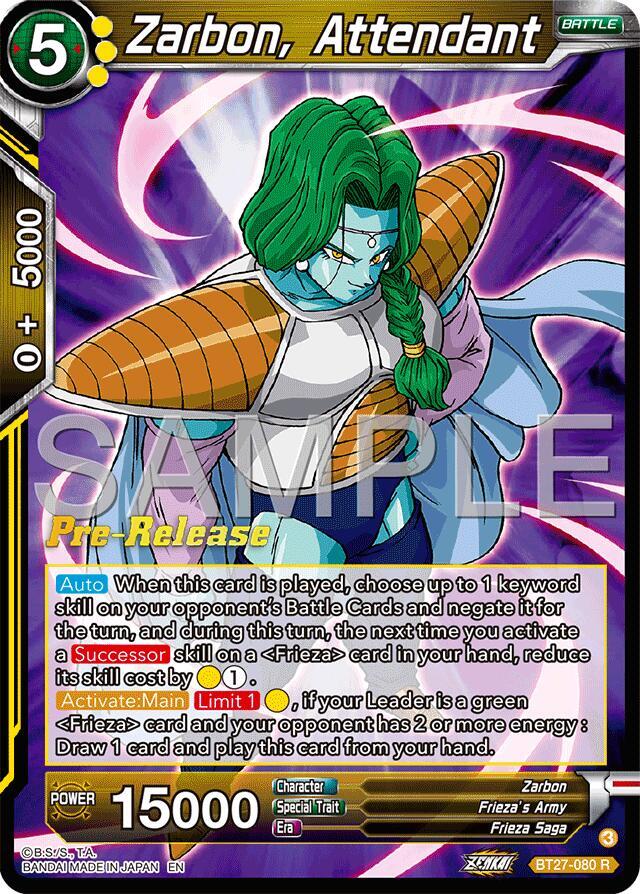 Zarbon Attendant BT27-080