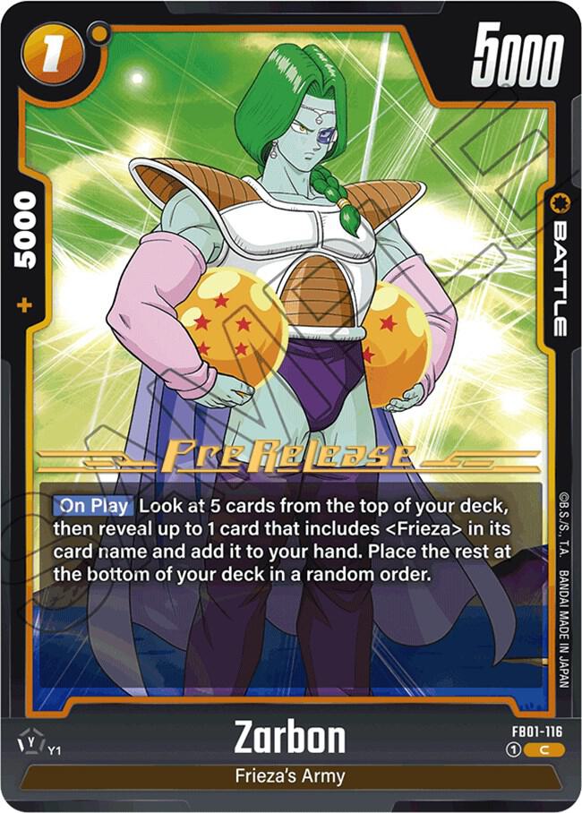 Zarbon FB01-116 card
