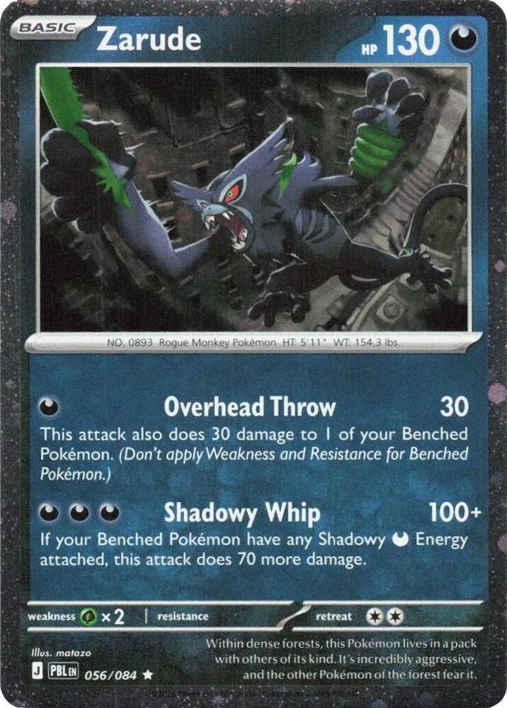 Zarude 056/084 card