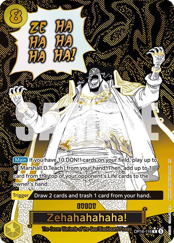 Zehahahahaha Alternate Art OP16-116 carta
