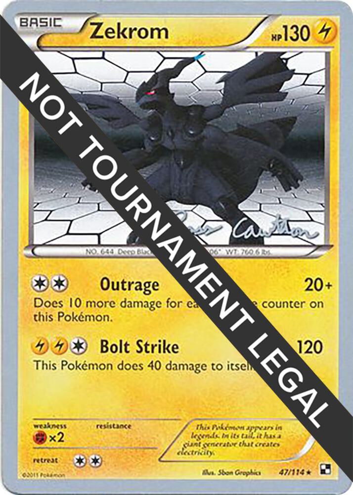 Zekrom 2011 Ross Cawthon 47/114 card