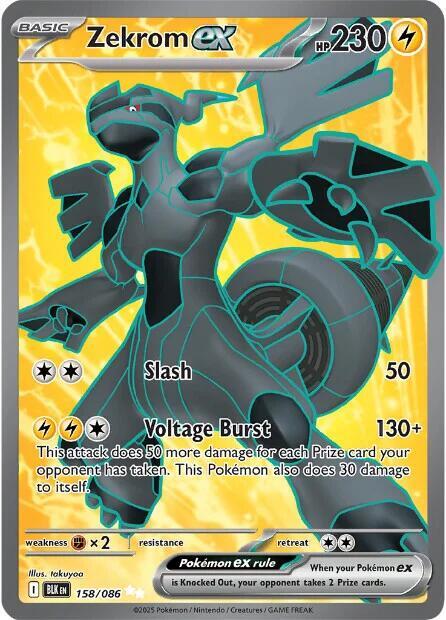 Zekrom ex 158/086 card
