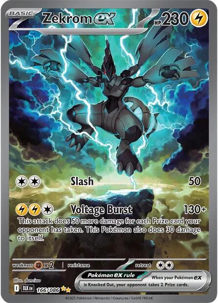 Zekrom ex 166 086 card