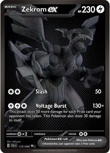 Zekrom ex 172 086 card