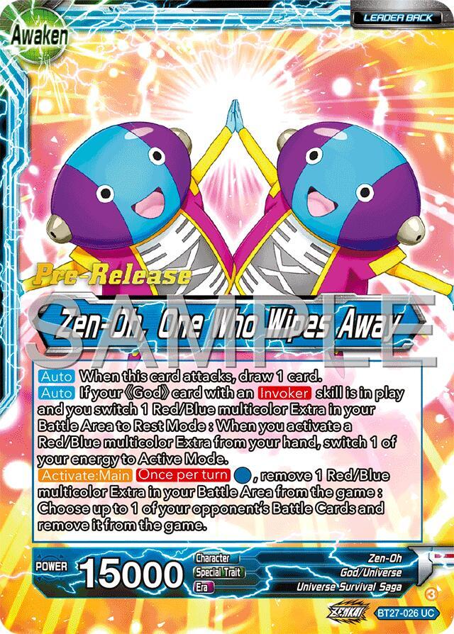 Zen Oh Zen Oh One Who Wipes Away BT27-026 card