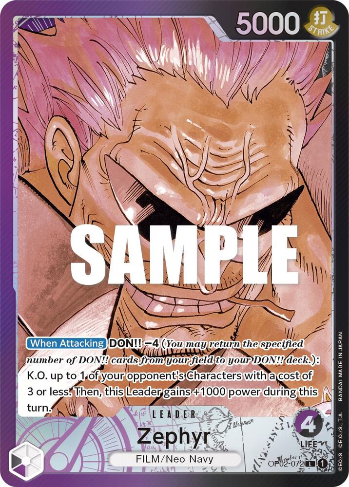 Zephyr Alternate Art OP02-072