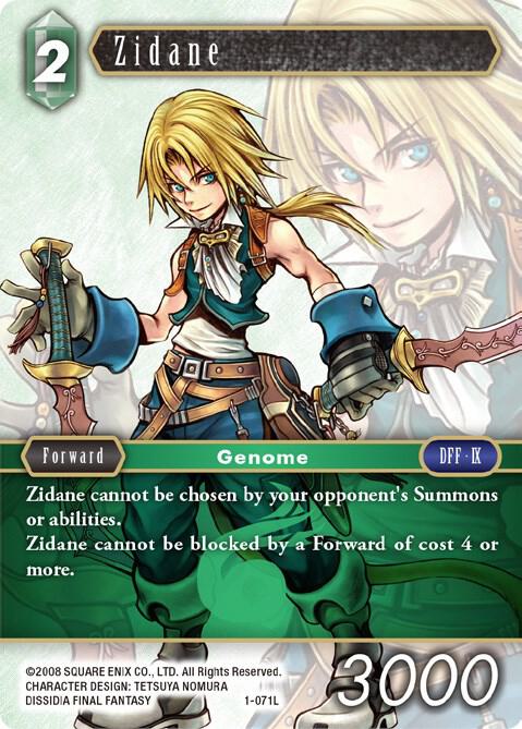 Zidane 1-071L card