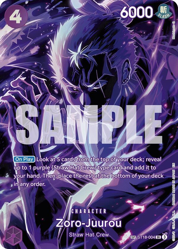 Zoro Juurou SP ST18-004 card
