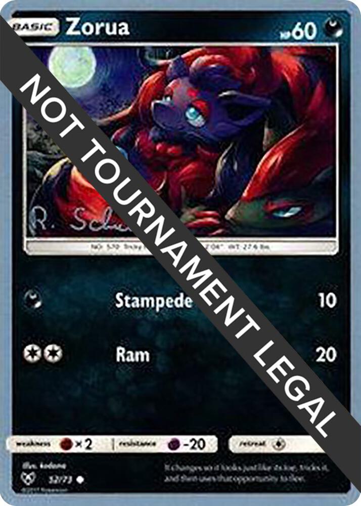 Zorua 2018 Robin Schulz 52/73 card